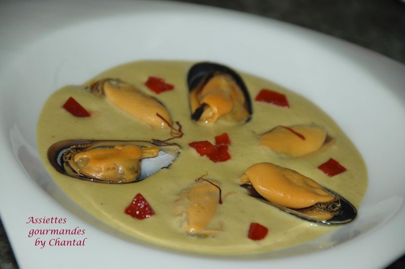 Recette de soupe de moules au safran