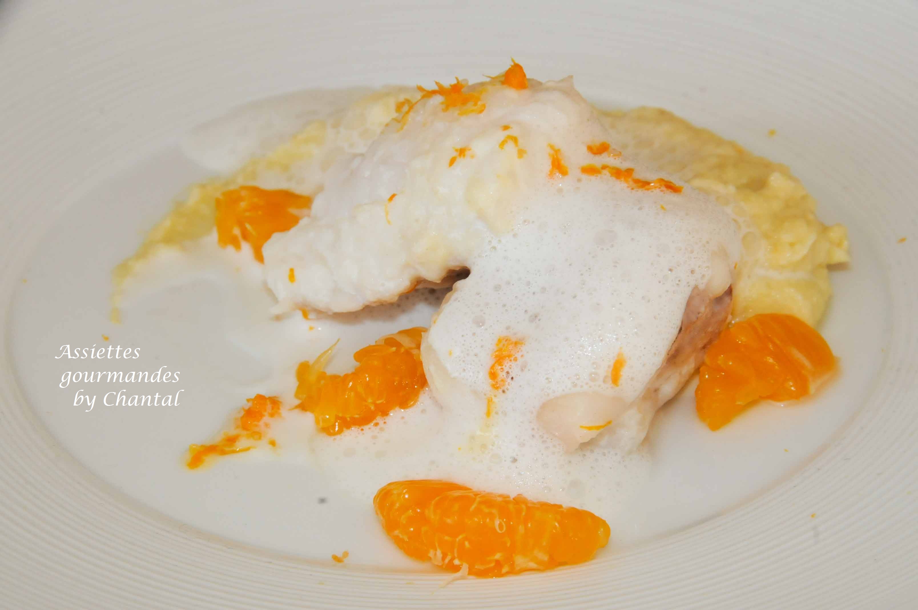 Recette Lotte Thermomix Lait De Coco Lotte pochée, purée d'artichauts et mandarine... une recette de Jean  Sulpice - Assiettes Gourmandes