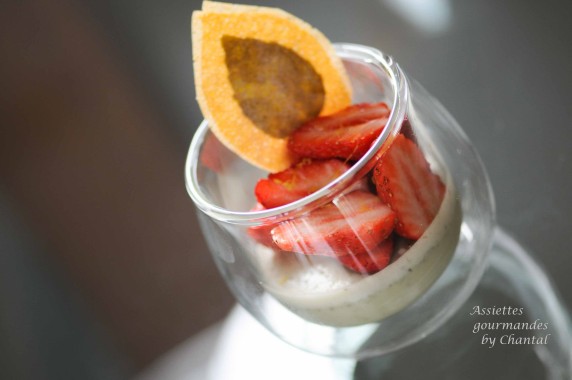 panna cotta basilic fraise