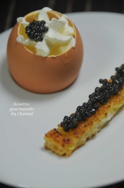 brouillade oeuf caviar