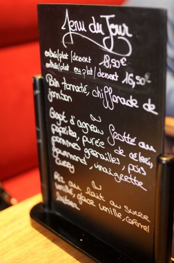 Menu Bistrot Stelsia