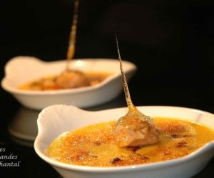 Crème brûlée au confit de châtaigne