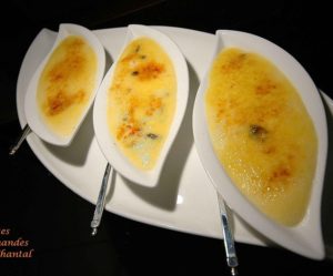 Crème brûlée au rhum et aux raisins secs