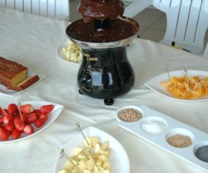 Fondue au chocolat et réunion des blogueuses bordelaises avec un invité surprise!