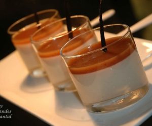 Panna Cotta (panacotta) crème de marron, liqueur de châtaigne