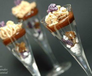 Recette de Lenôtre: marron glacé, chocolat et crème de marron dans un Mont-Blanc en suspension