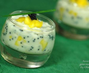 Caviar, chou-fleur et mangue par Tony Botella