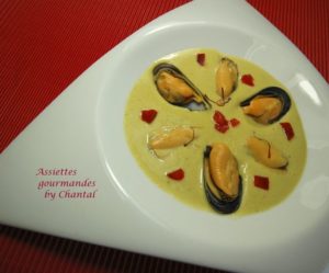 Soupe de moules au safran