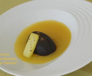 Dessert chocolat, orange et huile d'olive (Inaki Aizpitarte)