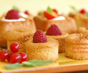 Financiers à la verveine et à la rose