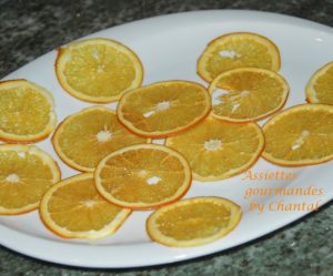Cristallines d'orange (tranches d'orange séchées au four)