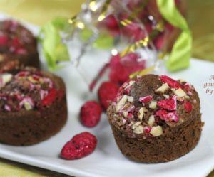 Muffins chocolat pralines selon une recette de Christophe Michalak