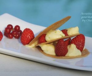 Millefeuille de fraises, mousse au mascarpone