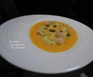 Velouté potimarron courgettes