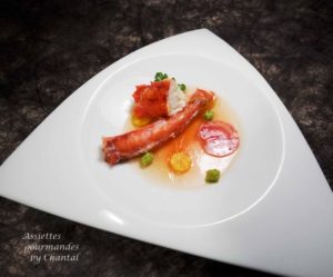 King Crab (ou Crabe Royal) en gelée d'eau de tomate