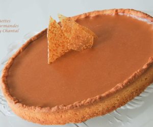 Tarte caramel au beurre salé et nougatine au sésame