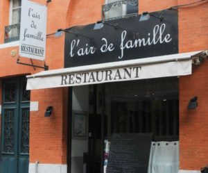 Déjeuner au restaurant "L'air de famille" à Toulouse
