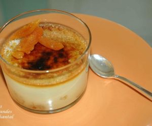 Crème brûlée roquefort abricots