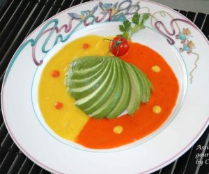 Avocat aux deux poivrons