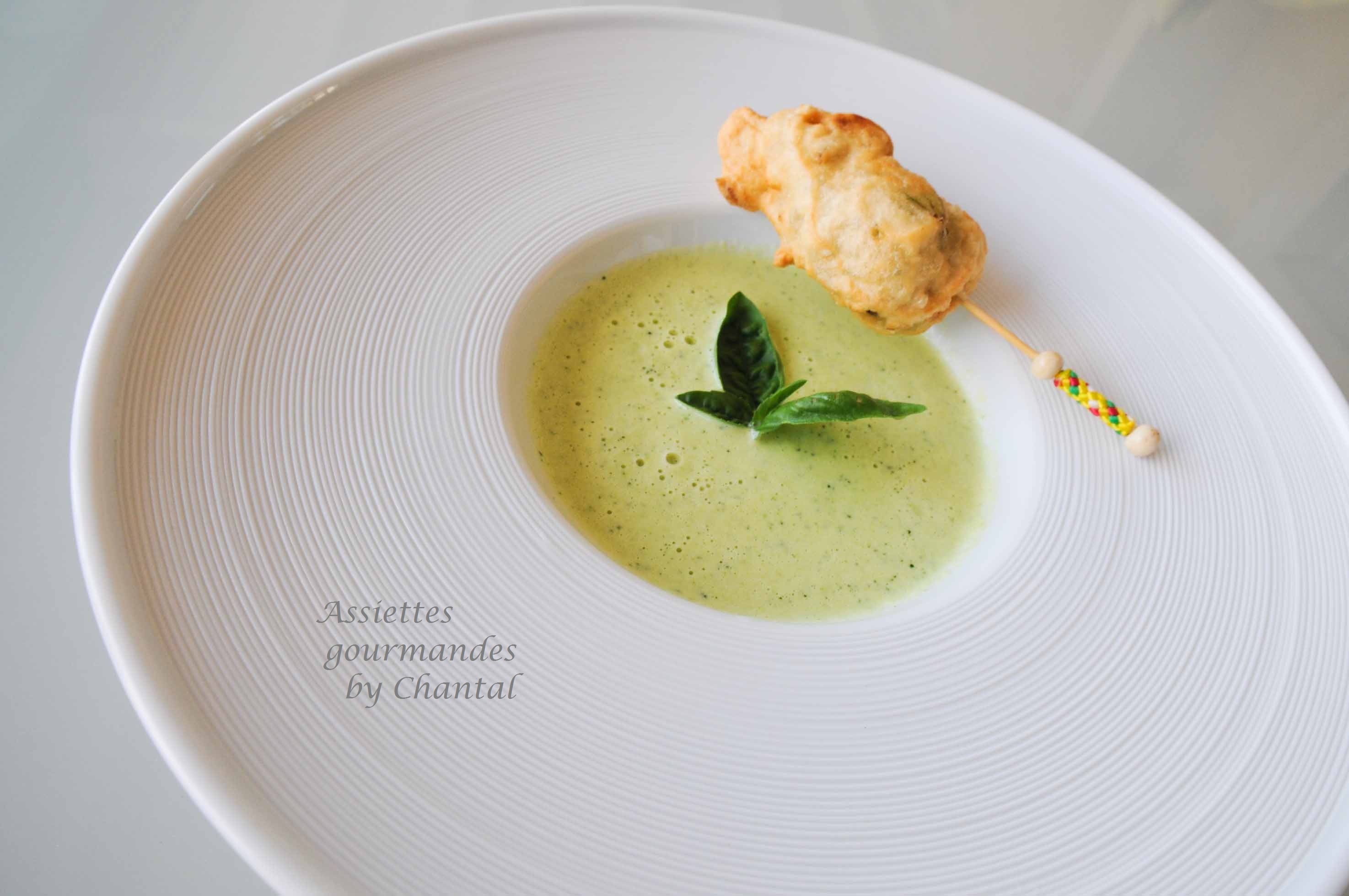 Fleur de courgette en tempura