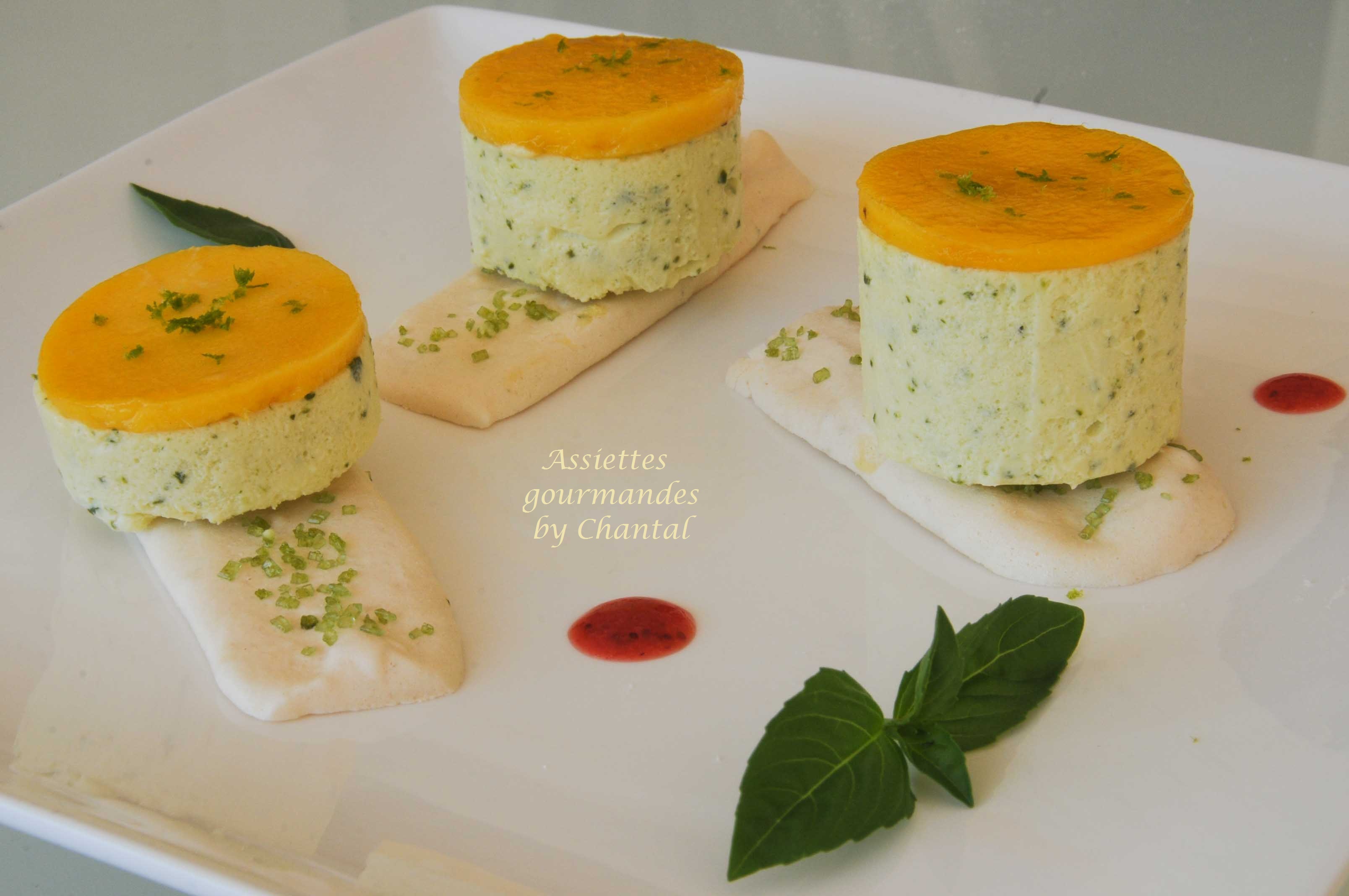 Dessert de Christophe Felder: citron basilic sur un croustillant meringue