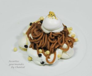 Mont Blanc aux marrons (ou torche aux marrons)