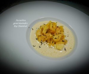  La truffe, ça se mange aussi en dessert! Pommes, sabayon et truffe