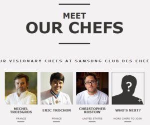 Grand Jeu concours Samsung Club des Chefs