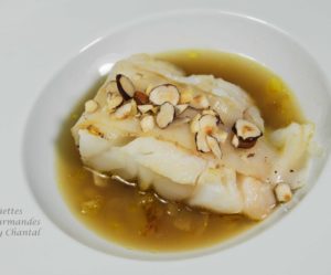 Cabillaud et bouillon de champignons