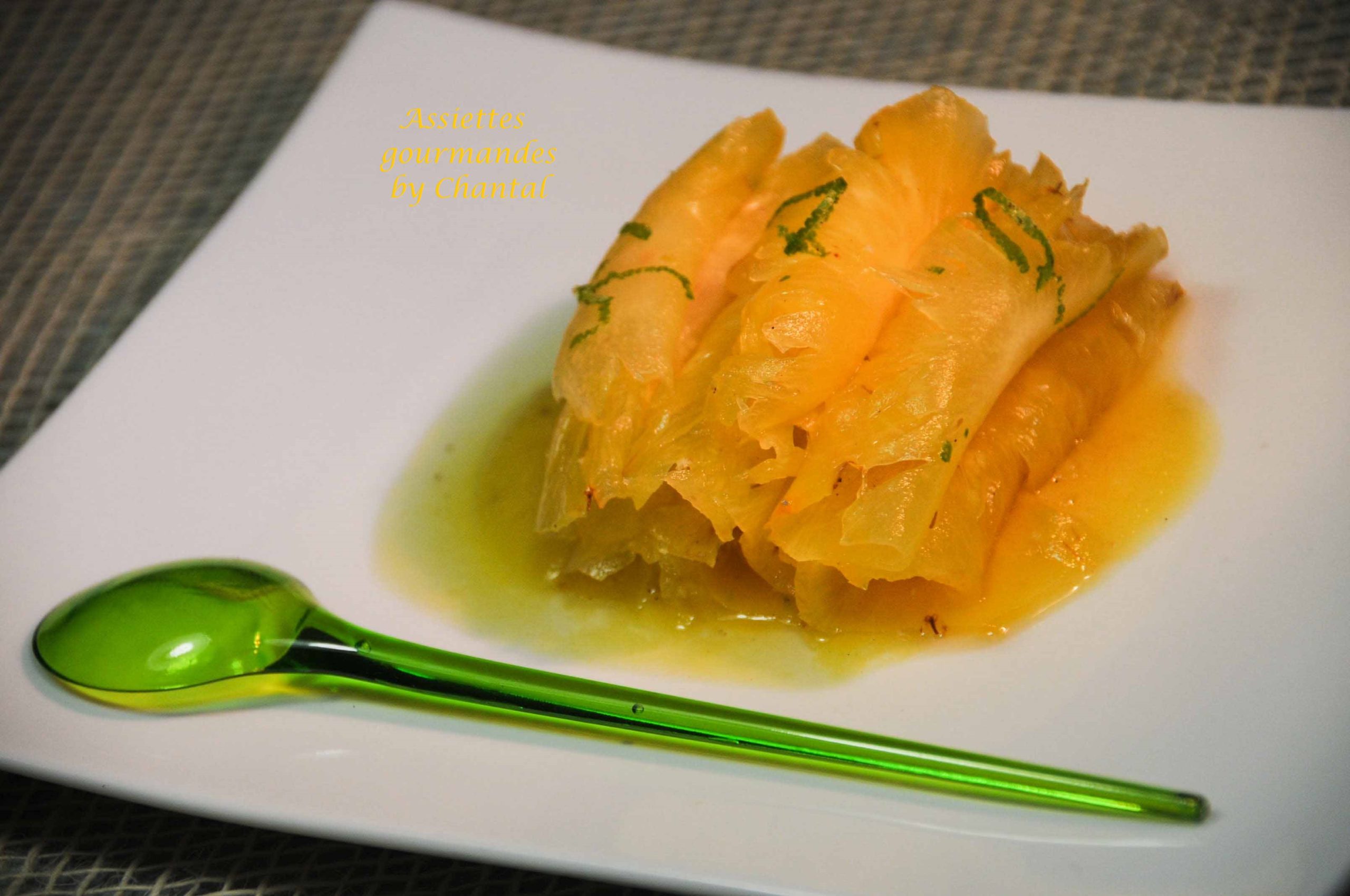 Carpaccio de fruits frais au jus de passion - Recette de cuisine - Meilleur  du Chef