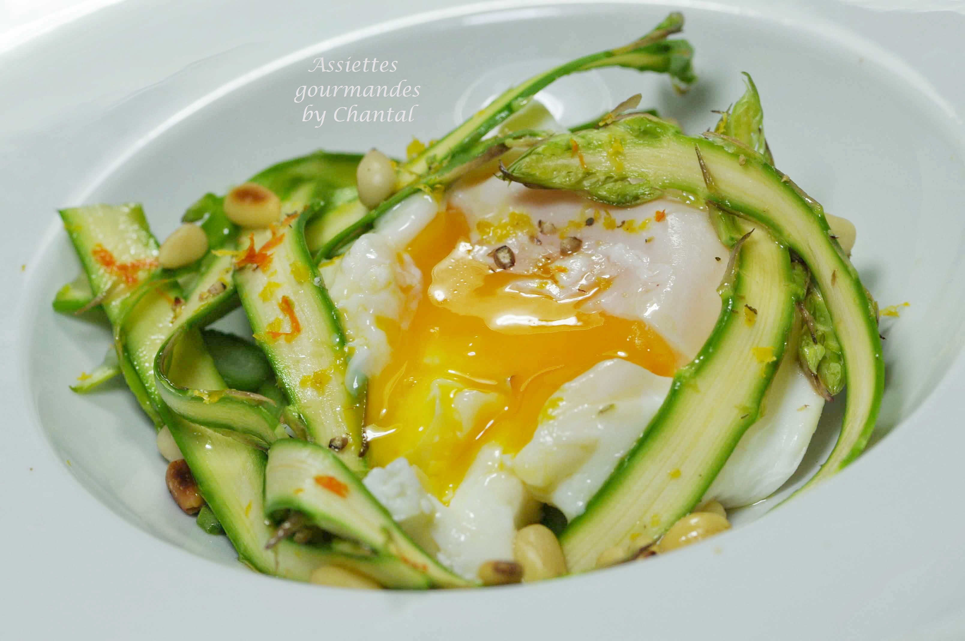 Oeuf Poche Et Asperges Vertes Crues En Salade Assiettes Gourmandes Oeuf Poche Et Asperges Vertes Crues En Salade Assiettes Gourmandes