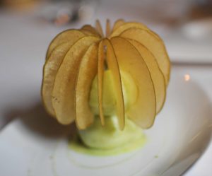 Cristalline de pommes et sorbet pomme verte