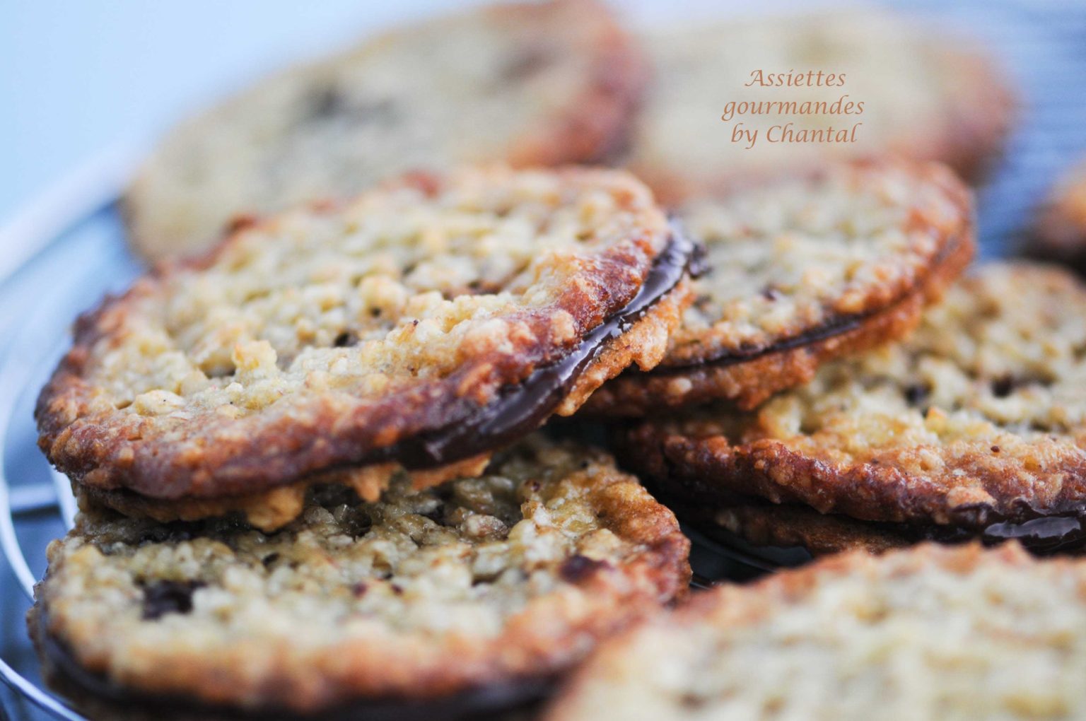 Biscuits suédois aux flocons d'avoine et chocolat