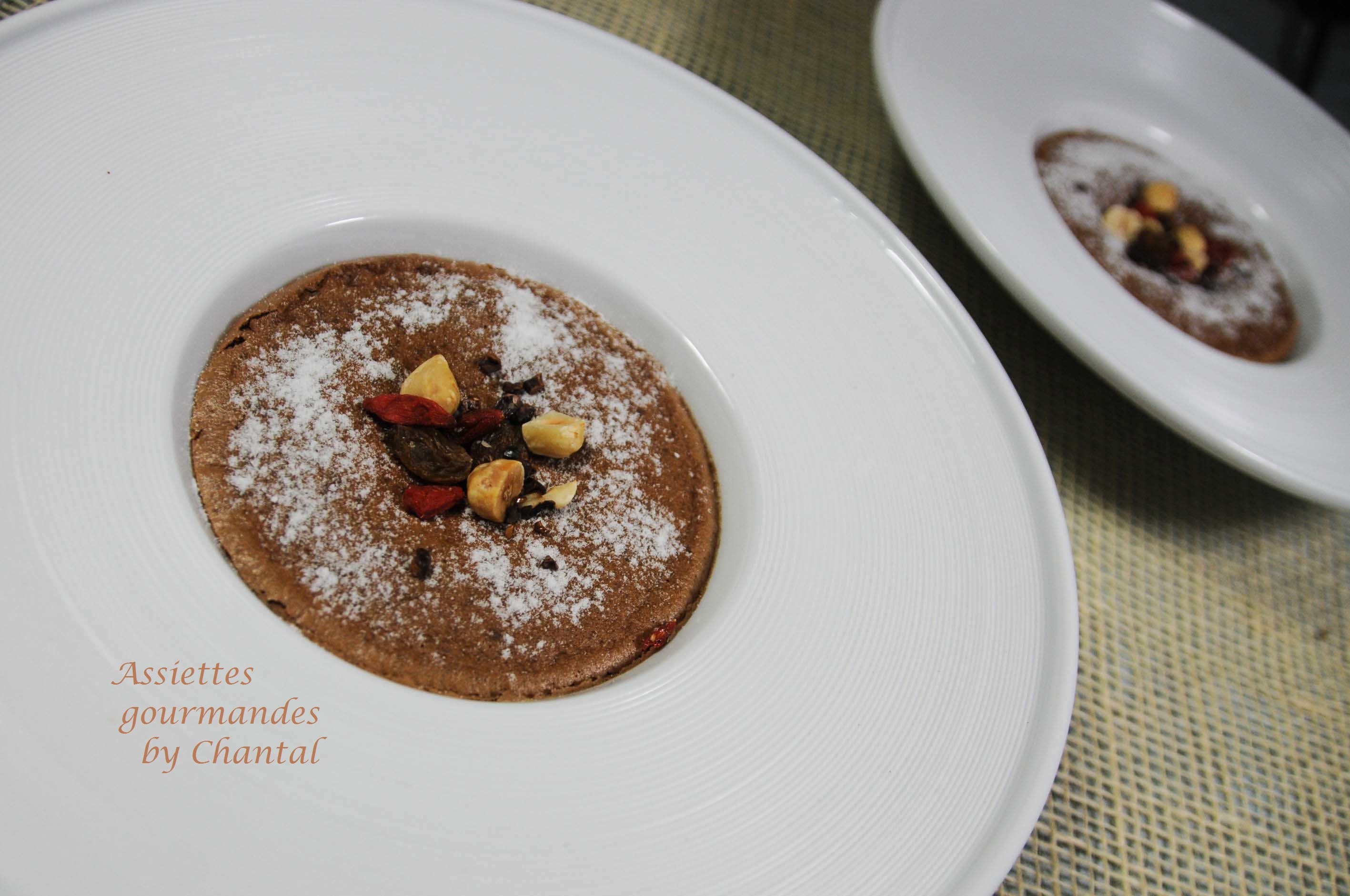 Mousse au chocolat et pâte spéculos