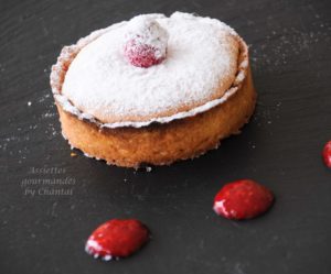 Tartelette framboise au coeur coulant