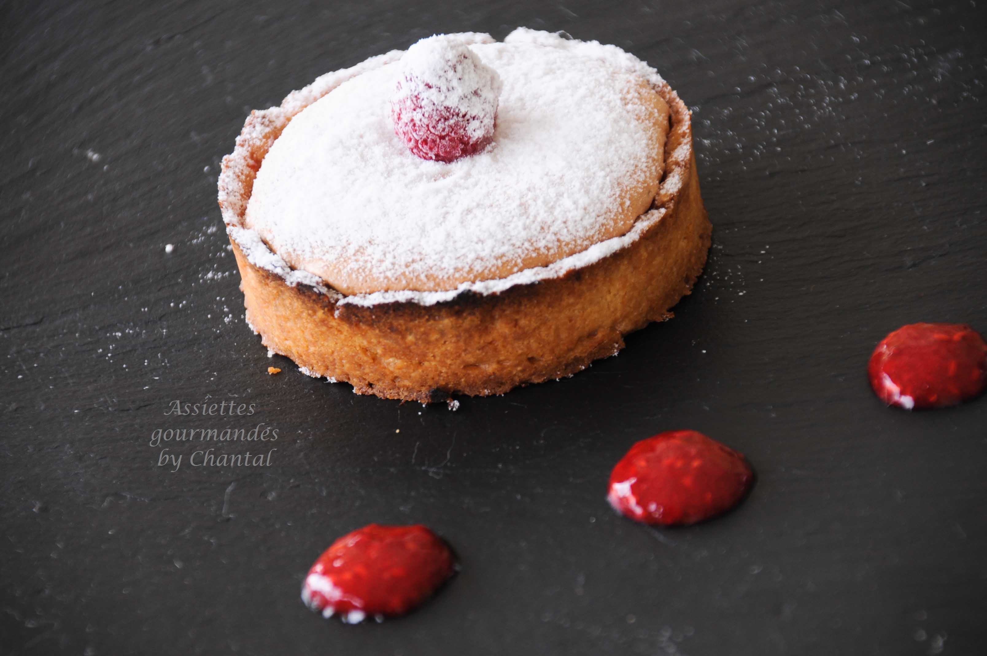 Tartelette framboise au coeur coulant