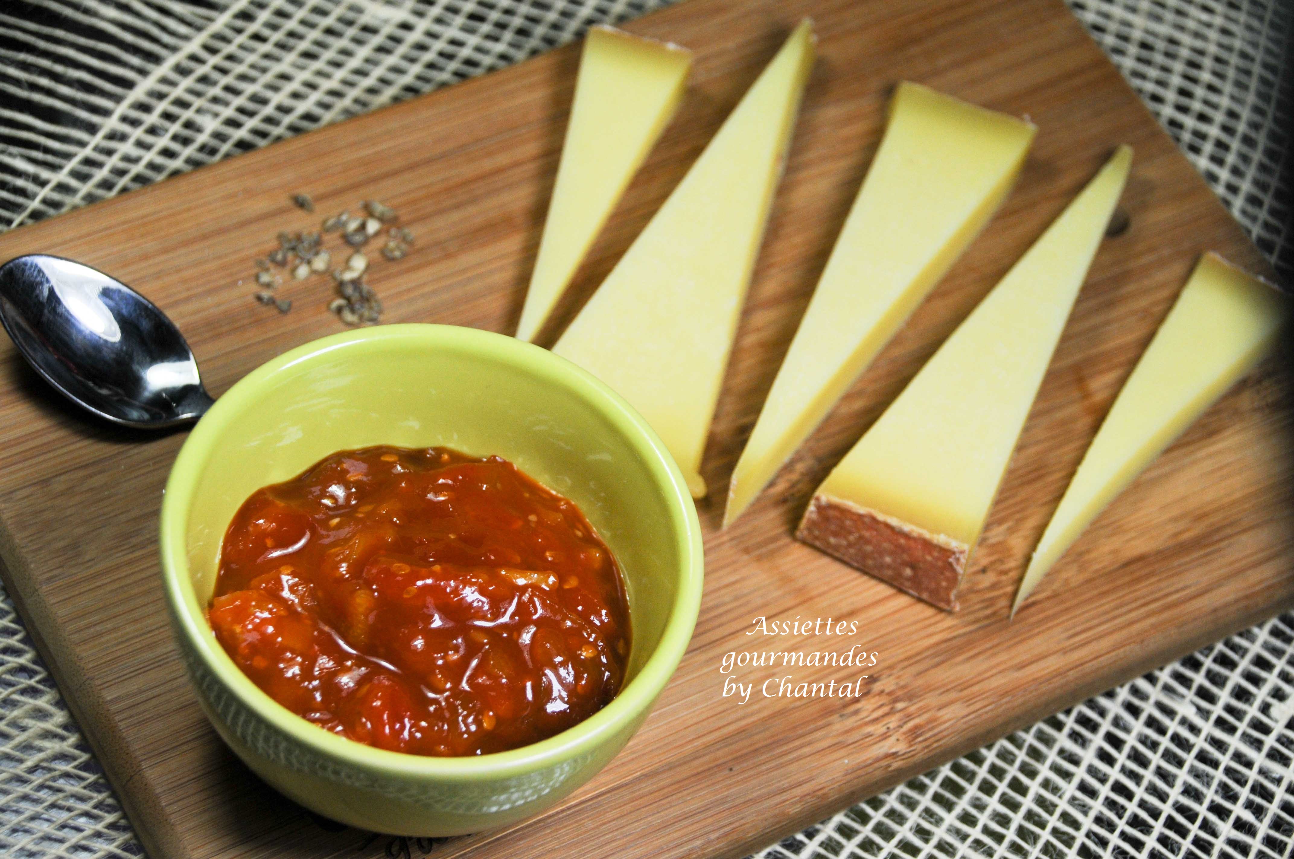 Chutney de tomates, gingembre et citron