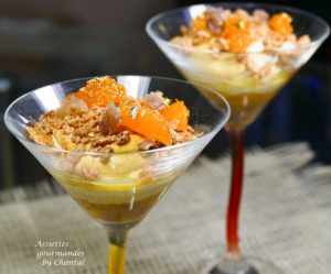 Dessert autour du marron, de la mandarine et du potimarron