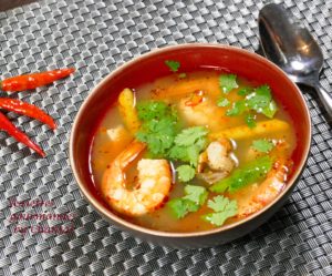 Tom Yam Kung - Soupe Thaï à la citronnelle et aux crevettes