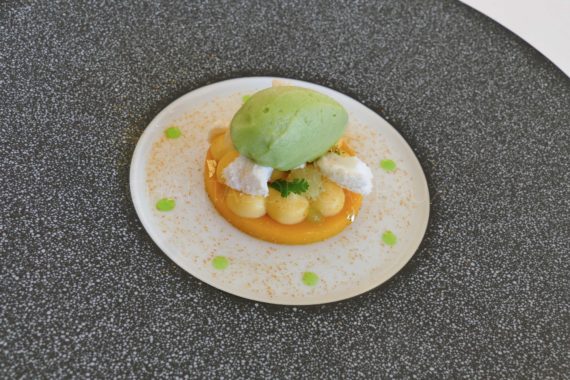 dessert Stéphane Corolleur - Mangue et coriandre