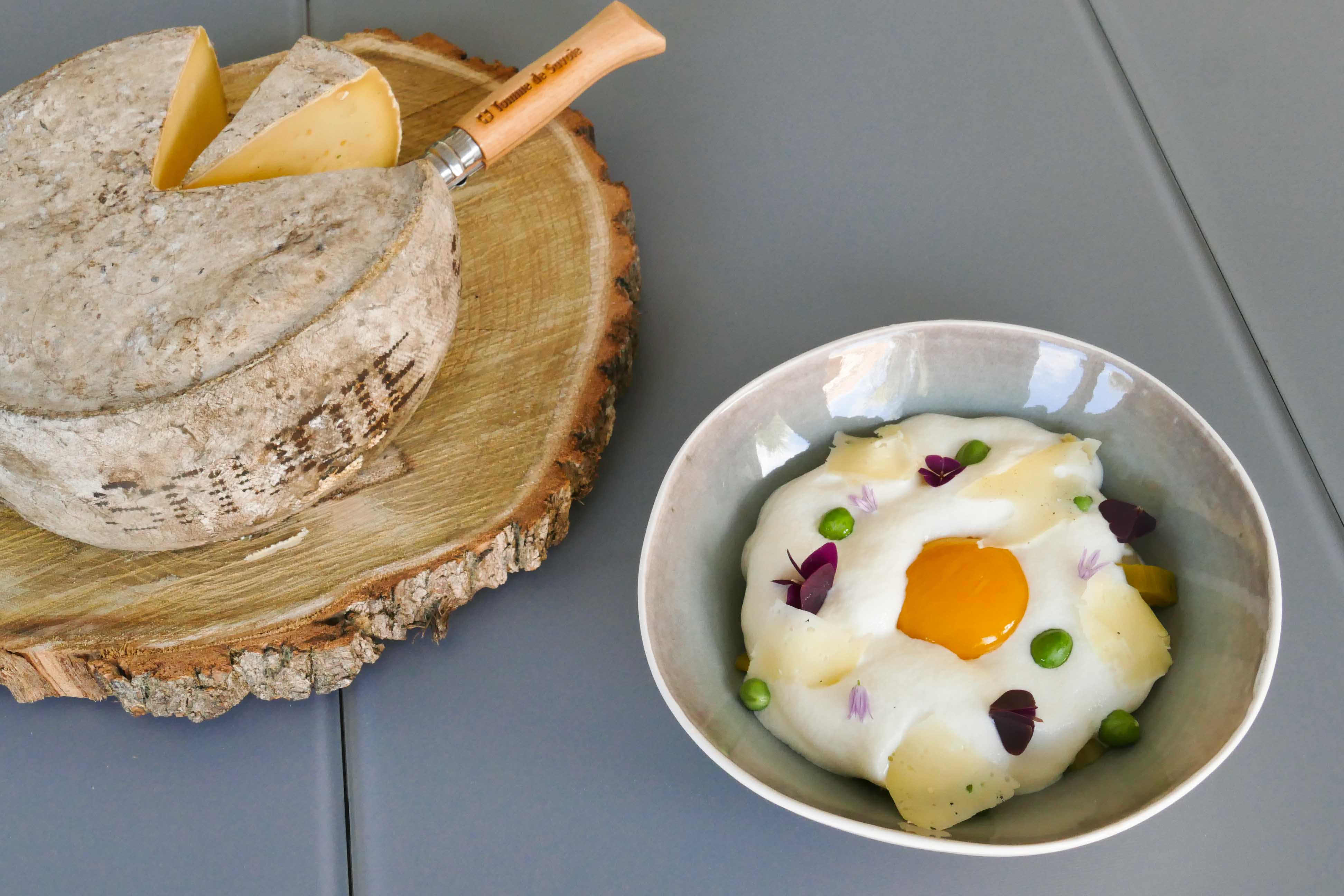 Œuf au sel et Tomme de Savoie IGP mousseuse