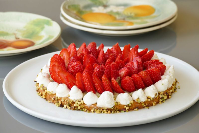 Tarte aux fraises et pistaches (47)