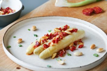 asperges chorizo - Sonia Ezgulian