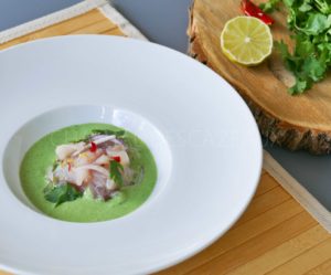 Ceviche de daurade et Leche de Tigre - Recette de Juan Arbelaez