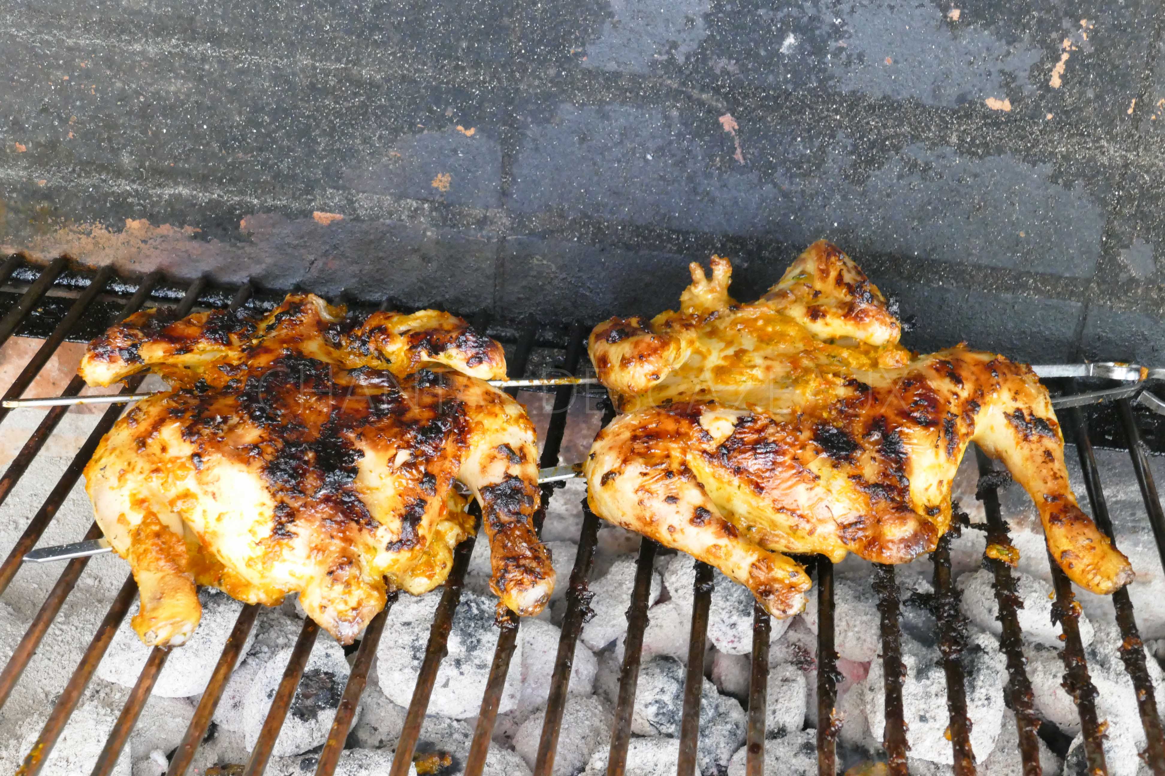 Recette Poulet à La Broche Barbecue Poulet grillé au bbq à la portugaise - Poulet piri-piri - Assiettes  Gourmandes