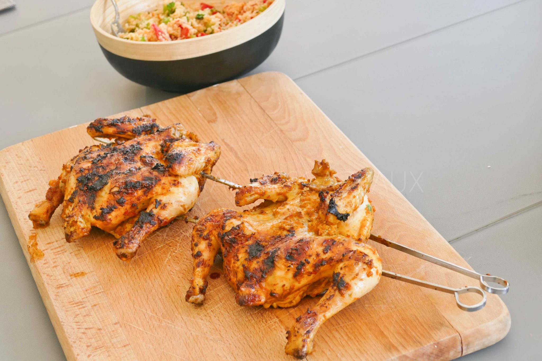 Coquelet Au Barbecue à La Portugaise