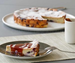 Clafoutis bananes myrtilles