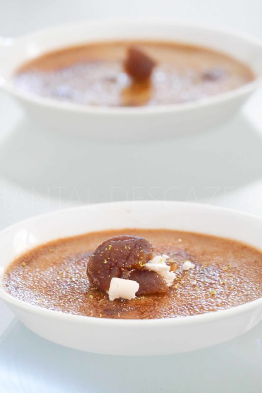 Crème brûlée à la crème de marron