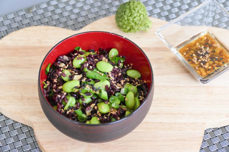 Salade Riz noir vénéré et Edamame