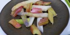 Asperges et rhubarbe